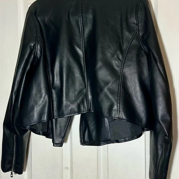 Eloquii Black Faux Leather Moto Jacket - Picture 5 of 5